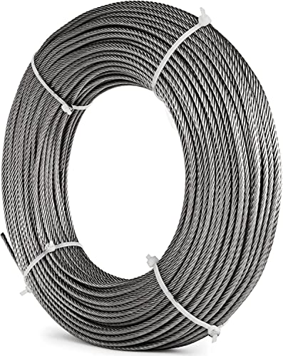Die winde, das seil, Edelstahl 7x7 Flugzeugkabel Drahtseil 1/8 in Silber Mehrere Längen(1M/3.3Ft) von IMGASDCSD