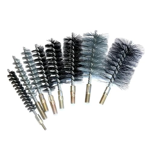 Edelstahlbürsten, stahlbürsten, 2pc 25-75mm Rohr Rohr Stahl Draht Bürsten M12 Sweep for Flasche Rohre Schornstein Reinigung Pinsel(65mm M12 2pc) von IMGASDCSD