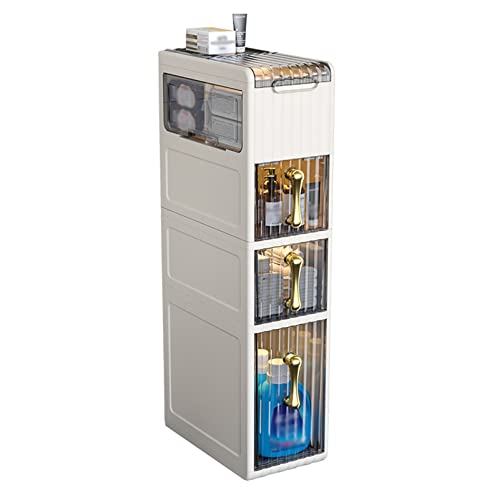 Eine badezimmerschrank. Badezimmer-Aufbewahrungsschrank mit Toilettenpapierhalter, Tissue-Aufbewahrungsturm, weiß, mehrere Ebenen(4 Tier) von IMGASDCSD