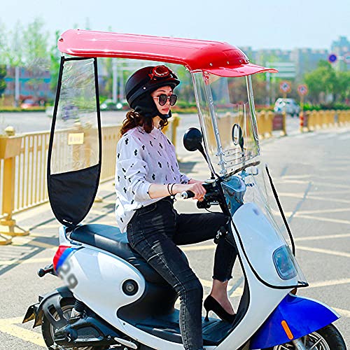 Garage für Autos Universal Elektro Motorrad Sonnenschutz Abdeckung für Roller (Red,A) von IMGASDCSD