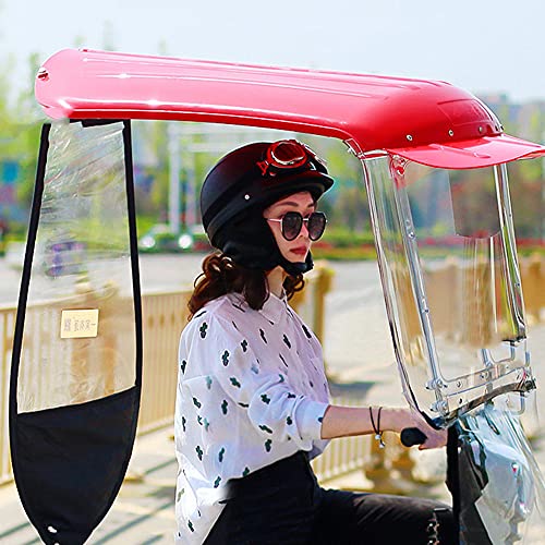 Garage für Autos Universal Elektro Motorrad Sonnenschutz Abdeckung für Roller (Red,B) von IMGASDCSD