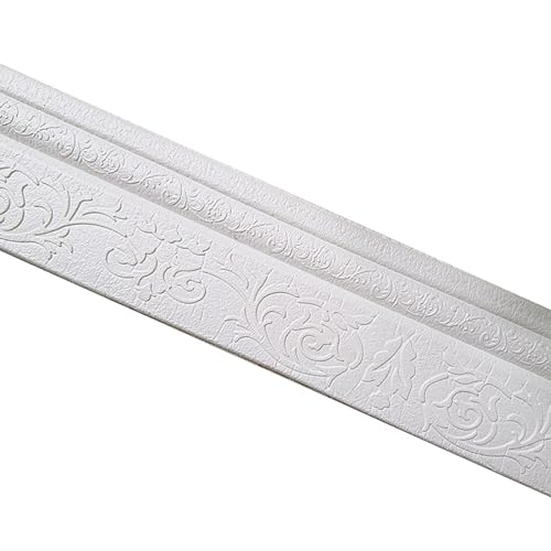 Hornstreifen, bodenbänder, Selbstklebende Fußleistenleiste, 2,3 m x 10 cm, mehrfarbig(Wit) von IMGASDCSD