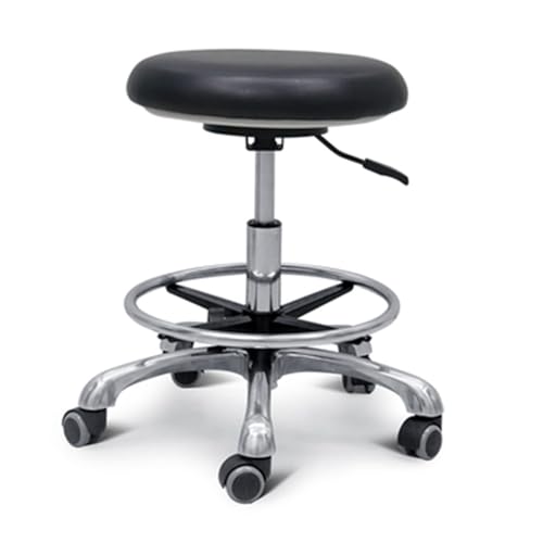 IMGASDCSD Da rollstühle herumrollen, die den thermalschemel Dental Assistant Stool with Armrest 360° Rotation PU Leather Saddle Height Adjustable 18.8-24.8 Inches Multicolor(A2) von IMGASDCSD