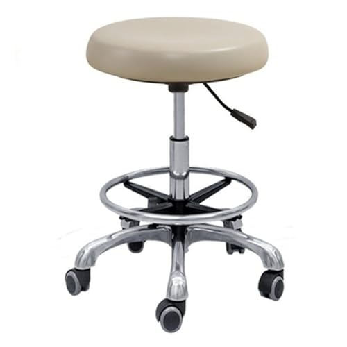 IMGASDCSD Da rollstühle herumrollen, die den thermalschemel Dental Assistant Stool with Armrest 360° Rotation PU Leather Saddle Height Adjustable 18.8-24.8 Inches Multicolor(A3) von IMGASDCSD
