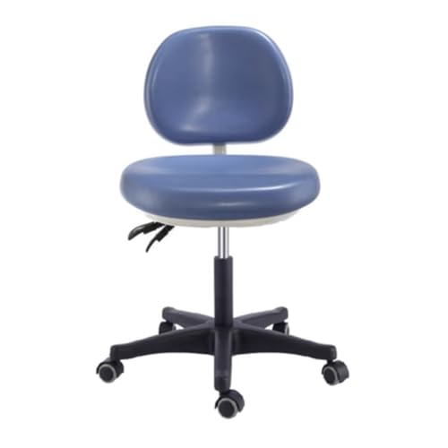 IMGASDCSD Da rollstühle herumrollen, die den thermalschemel Dentist Chair with Backrest PU Leather Multicolor Multiple Sizes(Lake Blue,A) von IMGASDCSD