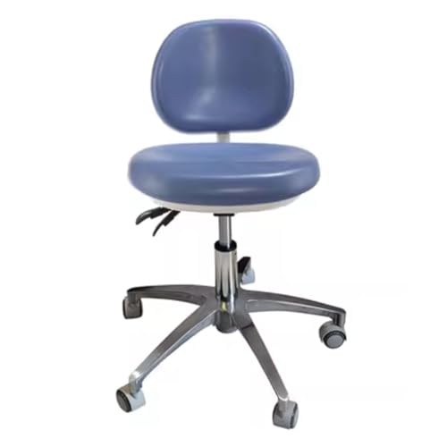 IMGASDCSD Da rollstühle herumrollen, die den thermalschemel Dentist Chair with Backrest PU Leather Multicolor Multiple Sizes(Lake Blue,C) von IMGASDCSD