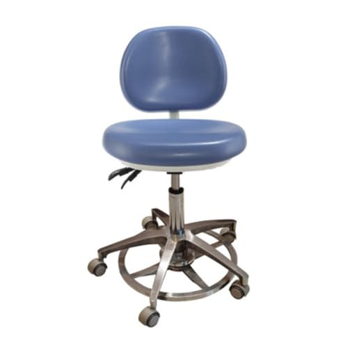IMGASDCSD Da rollstühle herumrollen, die den thermalschemel Dentist Chair with Backrest PU Leather Multicolor Multiple Sizes(Lake Blue,D) von IMGASDCSD