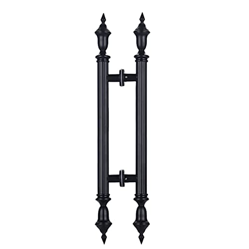 IMGASDCSD Türknauf. Antiker Glastürgriff, 2-seitig, Hardware-Set for Villa-Tür, mehrfarbig, mehrere Größen, 2er-Pack(Black,80Cm/31.5In) von IMGASDCSD