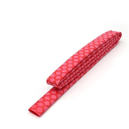 Plastikröhre. Angelrute Schrumpffolie Wärmerohr Fahrrad Schläger Griffabdeckung Multicolor Mehrere Größen(Red,45MM-1M X 1PCS) von IMGASDCSD