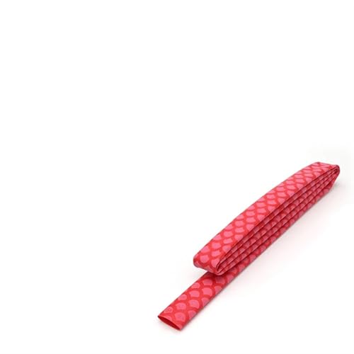 Plastikröhre. Schrumpffolie for Angelruten, mehrfarbig, 15–45 mm, 1–3 Stück(Red,20MM-1M X 3PCS) von IMGASDCSD