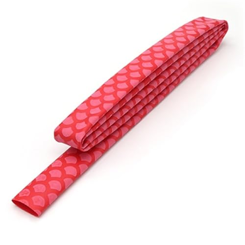 Plastikröhre. Schrumpfschlauch for Angelruten, 15–45 mm, mehrfarbig, 1er- oder 3er-Pack(Red,40MM-1M X 3PCS) von IMGASDCSD