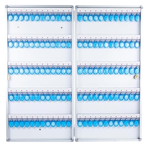 Schlüssel, Safe. Schlüsselschrank aus Aluminiumlegierung, Wandmontage, Schlüsselsafe, Aufbewahrung von 12–180 Schlüsselpositionen, Packung mit 2 Schlüsseln(120) von IMGASDCSD