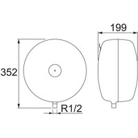 Imi Hydronic Engineering - imi Pneumatex Druckausdehnungsgefäß weiß Statico sd 12.3, mit fester Gasfüllung von IMI HYDRONIC ENGINEERING