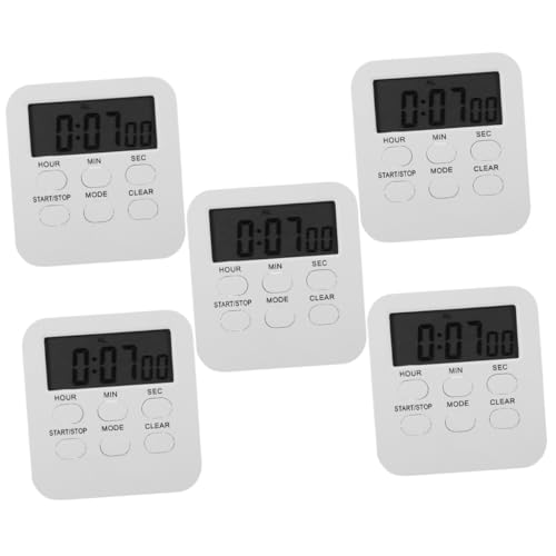 5St Timer-Timer Klassenzimmer-Timer Zeitschaltuhr Kinderwecker Digitaluhren Countdown-Kochtimer leiser Timer digitaler Timer Küchenuhr Timer für Kinder Kinder-Timer Plastik Weiß IMIKEYA 5St Timer-Timer Klassenzimmer-Timer Zeitschaltuhr Kinderwecker Digitaluhren Countdown-Kochtimer leiser Timer digitaler Timer Küchenuhr Timer für Kinder Kinder-Timer Plastik Weiß IMIKEYA von IMIKEYA