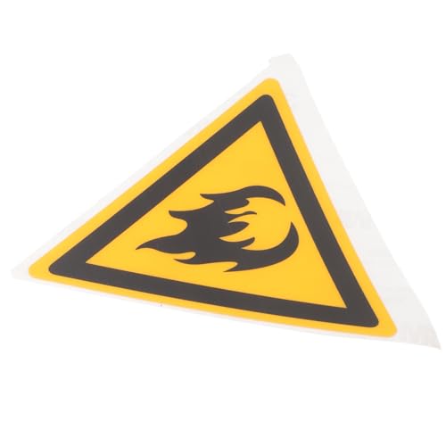 IMIKEYA 1 Blatt Flammendes Warnschild Kreatives Warnzeichen für Brennbare Materialien Vielseitig Einsetzbar Wäldern und Öffentlichen Plätzen Sicher und Leicht Erkennbar von IMIKEYA