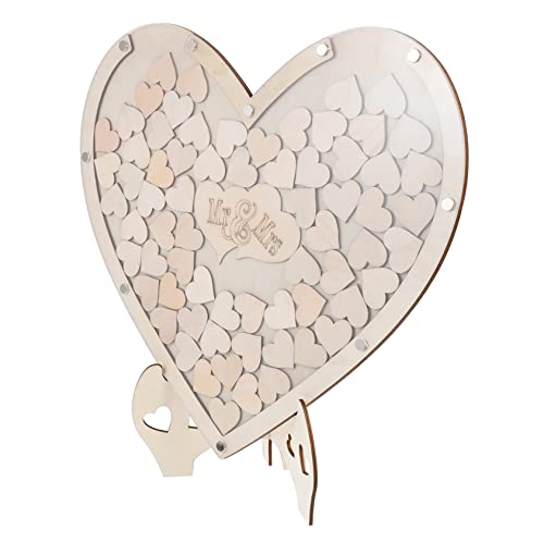 IMIKEYA 1 Satz DIY Hochzeitsgästebuch Herzform Kreative Holzsignatur für Rustikale Hochzeiten Einzigartige Hochzeitsdeko zur Erinnerung zu Montieren für Brautpaare und Gäste IMIKEYA 1 Satz DIY Hochzeitsgästebuch Herzform Kreative Holzsignatur für Rustikale Hochzeiten Einzigartige Hochzeitsdeko zur Erinnerung zu Montieren für Brautpaare und Gäste von IMIKEYA