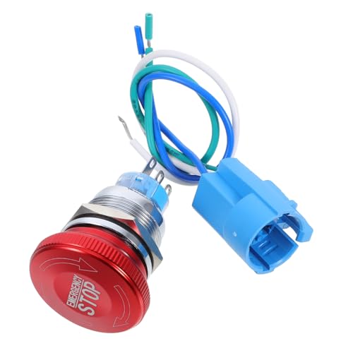 IMIKEYA 1 Satz Not Aus Drucktaster mit Pin für Industrielle Selbstverriegelnder Not Aus Schalter mit Wasserdichter Funktion Einfache Installation und Sofortige Abschaltung bei IMIKEYA 1 Satz Not Aus Drucktaster mit Pin für Industrielle Selbstverriegelnder Not Aus Schalter mit Wasserdichter Funktion Einfache Installation und Sofortige Abschaltung bei von IMIKEYA