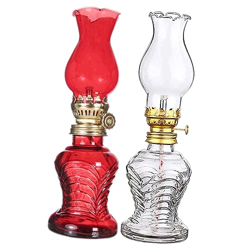 IMIKEYA 1 Satz Petroleumlampe Im Freien Nachttischlampe Lampen Antike Öllampe Laternen Im Freien Schminklicht Retro-öllicht Petroleumlampe Für Den Innenbereich Glas 2 Stücke IMIKEYA 1 Satz Petroleumlampe Im Freien Nachttischlampe Lampen Antike Öllampe Laternen Im Freien Schminklicht Retro-öllicht Petroleumlampe Für Den Innenbereich Glas 2 Stücke von IMIKEYA