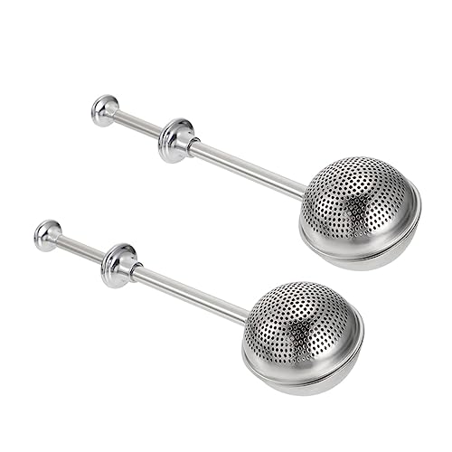 IMIKEYA 1 Set 2 Stück Edelstahl Staubflasche Tamper Streuer Quetscher Wiederverwendbar Pulver Mehl Staubwedel Kugelsiebe Einmachglas Gewürzstreuer Deckel Wiederaufladbar von IMIKEYA