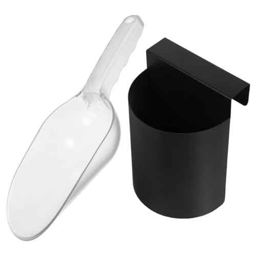 IMIKEYA Kunststoff Eiswürfel Schaufel: Plastik Eisschaufel mit Halter - Serverschaufel Mehlschaufel Abwiegeschaufel kleine schaufeln für Lebensmittel, Küchen, Bars, Buffets, Getreide von IMIKEYA