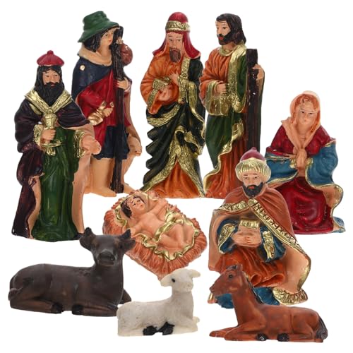 IMIKEYA 1 Set Krippenfiguren-Set Aus Kunstharz Weihnachtsschmuck Weihnachts-Tischszenen Figuren-Set Sammlerstücke Arbeitsplatte Statue Miniaturen Dekoratives Bastelzubehör Für IMIKEYA 1 Set Krippenfiguren-Set Aus Kunstharz Weihnachtsschmuck Weihnachts-Tischszenen Figuren-Set Sammlerstücke Arbeitsplatte Statue Miniaturen Dekoratives Bastelzubehör Für von IMIKEYA