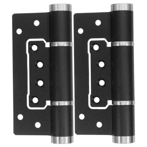 IMIKEYA 1 Set selbstschließendes Federscharnier – 5,5 Zoll Aluminium-Türscharniere mit Feder – für Schränke, Innentüren und Schmuckkästchen, Schwarz von IMIKEYA
