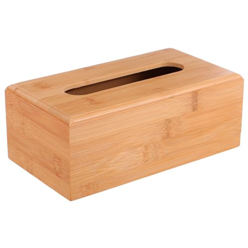 IMIKEYA 1 Stück Karton Taschentuchbox Aus Holz Holzdekor Aufbewahrungsbehälter Für Servietten Tischspender Nachttisch Schreibtischaufsatz Bambus Serviettenschachtel Papier von IMIKEYA