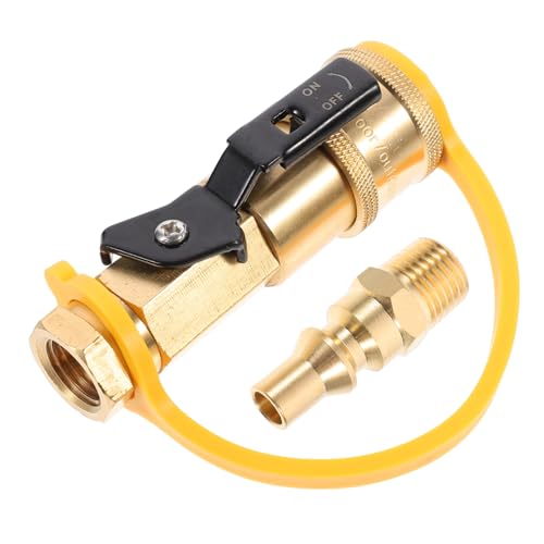 IMIKEYA Messingadapter 1/4 Zoll Schnellregler Langlebiger Kupferverbinder für Gasschlauch Wasserfeste Anschlussstücke für Grill und Bewässerung Temperaturbeständig und Verschleißfest IMIKEYA Messingadapter 1/4 Zoll Schnellregler Langlebiger Kupferverbinder für Gasschlauch Wasserfeste Anschlussstücke für Grill und Bewässerung Temperaturbeständig und Verschleißfest von IMIKEYA