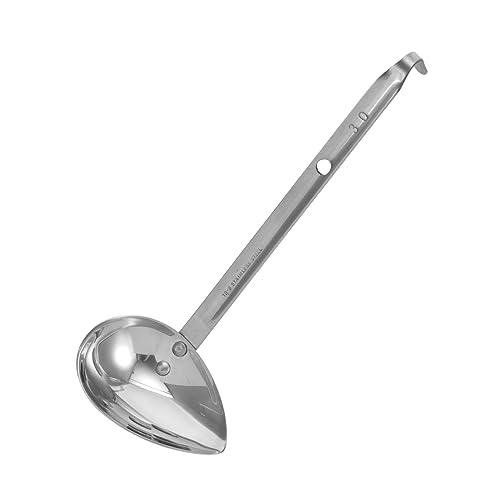 IMIKEYA 1 Stück Soßenlöffel Besteck Rührlöffel Tischlöffel Kochlöffel Servierlöffel Teelöffel Schlitzlöffel Schokoladenlöffel Kleine Löffel Soßenlöffel Probierlöffel Metall von IMIKEYA