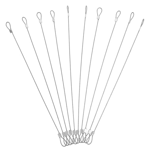 IMIKEYA 10 Stück Drahtseil mit Schlaufe Sicherheitskabel für Vielseitige Anwendungen Schnelles Fixieren Fall Design für Erhöhte von IMIKEYA