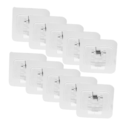 IMIKEYA 10 Stück Gardinenstangenhalterungen Selbstklebende Vorhangstangenhalter ohne Bohren Verstellbare Gardinenhaken für Badezimmer Küche und Wohnzimmer Transparent IMIKEYA 10 Stück Gardinenstangenhalterungen Selbstklebende Vorhangstangenhalter ohne Bohren Verstellbare Gardinenhaken für Badezimmer Küche und Wohnzimmer Transparent von IMIKEYA