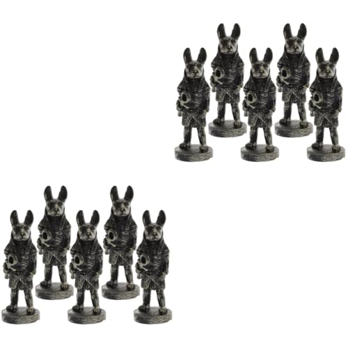 IMIKEYA 10 Stück Heiligtum Ornament Desktop Ägyptische Statue Mini Ägyptische Skulptur Ägyptische Gott Figur Ägyptische Anubis Skulptur Tischdekoration Tier Gott Statue Kind Einfaches von IMIKEYA