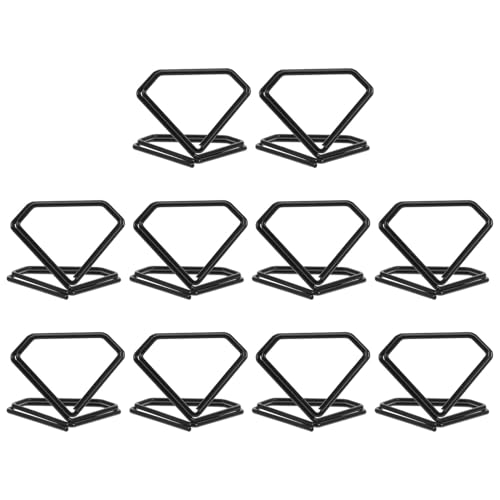 IMIKEYA 10 Stück Metall Kartenhalter für Schreibtisch Kleine Memo Halter Tisch Bild Halter Dekorative Metall Clips für Büro Hochzeit und Veranstaltungen von IMIKEYA