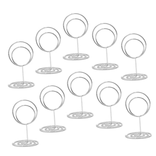 IMIKEYA 10 Stück Schreibtischnummernhalter aus Metall Inhaber der Tischnummer Tischkartenhalterständer Foto Halter Platzkarten Halter Kartenhalter-Clip Notizhalter für Büroklammern Eisen IMIKEYA 10 Stück Schreibtischnummernhalter aus Metall Inhaber der Tischnummer Tischkartenhalterständer Foto Halter Platzkarten Halter Kartenhalter-Clip Notizhalter für Büroklammern Eisen von IMIKEYA