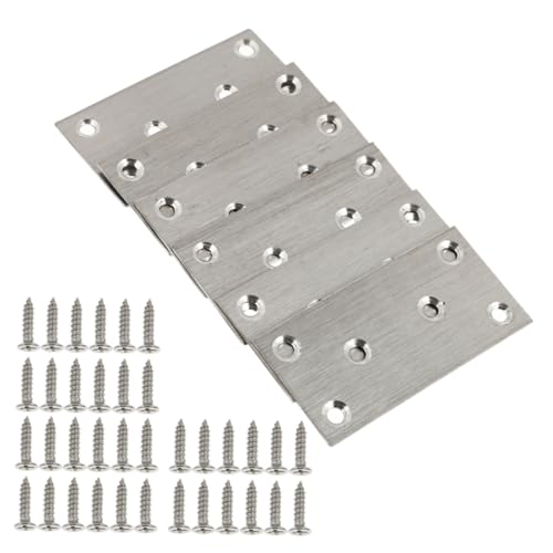 IMIKEYA 10 Stück Teiliges Edelstahl Flachverbinder mit Schrauben Möbel Eckverbinder Metallplatten zur Verstärkung und Reparatur von Schränken Ablagen Tischen Vielseitig Einsetzbar IMIKEYA 10 Stück Teiliges Edelstahl Flachverbinder mit Schrauben Möbel Eckverbinder Metallplatten zur Verstärkung und Reparatur von Schränken Ablagen Tischen Vielseitig Einsetzbar von IMIKEYA