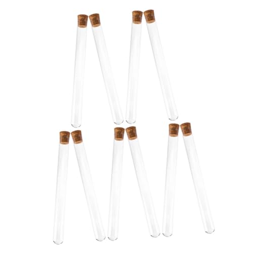 IMIKEYA 10 Stück Teiliges Glas reagenzgläser mit Korken Auslaufsichere Aufbewahrungsröhrchen für Chemische Experimente Vielseitig für Schule Labor und Wissenschaftliche Studien IMIKEYA 10 Stück Teiliges Glas reagenzgläser mit Korken Auslaufsichere Aufbewahrungsröhrchen für Chemische Experimente Vielseitig für Schule Labor und Wissenschaftliche Studien von IMIKEYA