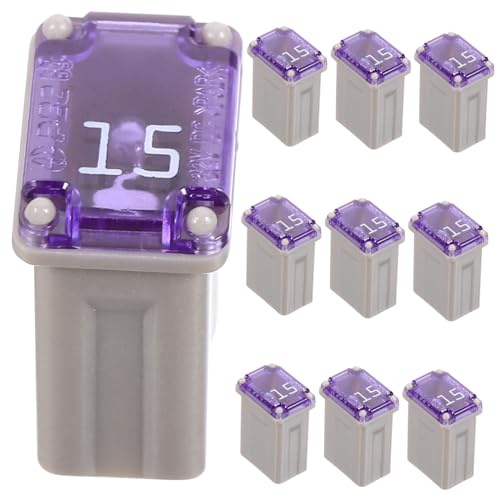 IMIKEYA 10 Stück Teiliges Mini Flachsicherungen Amp Kfz Sicherungen Micro Kunststoff Robust Kompakt Einfache Montage für Vielfältige Automodelle Automotive Safety Kits von IMIKEYA