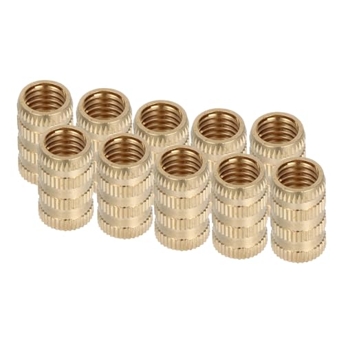 IMIKEYA 10 Stück Teiliges Rändelmutter aus Messing Hochwertige Einbettungsmuttern mit Innengewinde Präzise Gewindeeinsätze für Spritzguss und Gewindebohrungen Robust und von IMIKEYA