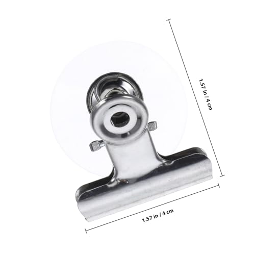 IMIKEYA 10 Stück Teiliges Saugnapf metallklammern mit Starker Haftung Wiederverwendbare Saugnäpfe für Glasfenster Fliesen Kühlschrank zur Platzsparenden Organisation und Sicherem Halten von IMIKEYA