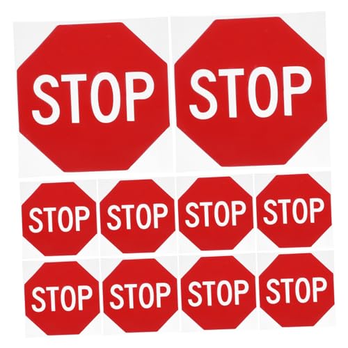 IMIKEYA 10 Stück Teiliges Stoppschild Aufkleber Rote Selbstklebende Verkehrssicherheitszeichen mit Starkem Haftkleber Wetterfest und Langlebig Geeignet für Glatte Oberflächen in IMIKEYA 10 Stück Teiliges Stoppschild Aufkleber Rote Selbstklebende Verkehrssicherheitszeichen mit Starkem Haftkleber Wetterfest und Langlebig Geeignet für Glatte Oberflächen in von IMIKEYA