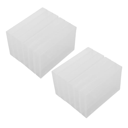 IMIKEYA 10stücke Kassetten-aufbewahrungsboxen Transparente Kunststoff-Organizer Für Musikkassetten Aufbewahrungshalter Für Sammler Kassetten-Boxen Für Zuhause Durchsichtige von IMIKEYA