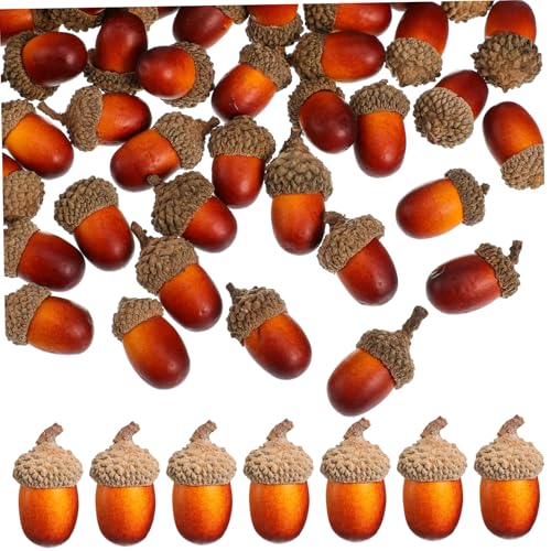 IMIKEYA 100 Stück Künstliche Eicheln aus Schaumstoff Realistische Mini Deko Eicheln Hellem Farbton Leichtes Bastelmaterial für Weihnachtsgirlanden Tischdeko Party und Herbstdekoration IMIKEYA 100 Stück Künstliche Eicheln aus Schaumstoff Realistische Mini Deko Eicheln Hellem Farbton Leichtes Bastelmaterial für Weihnachtsgirlanden Tischdeko Party und Herbstdekoration von IMIKEYA