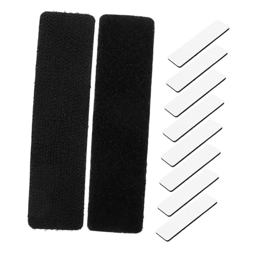 IMIKEYA 100 Stück Selbstklebendes Klettband Stark Haftend Doppelseitig Sofa Fixierband Schwarz für Sichere Befestigung von Polstern Teppichen und Möbeln von IMIKEYA