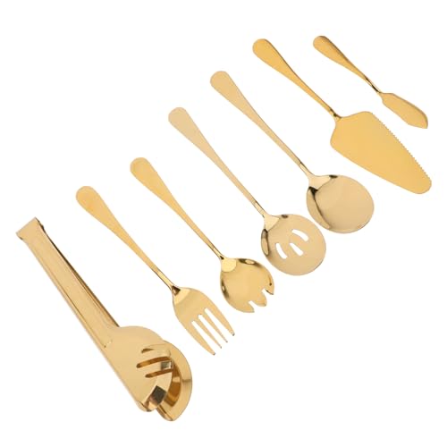 IMIKEYA 11 Teiliges Edelstahl Besteckset Spülmaschinenfestes Besteck Mit öffel Und Steakmesser Hochwertiges Tragbares Essbesteck Für Buffets Und Dinner Events Goldfarben IMIKEYA 11 Teiliges Edelstahl Besteckset Spülmaschinenfestes Besteck Mit öffel Und Steakmesser Hochwertiges Tragbares Essbesteck Für Buffets Und Dinner Events Goldfarben von IMIKEYA