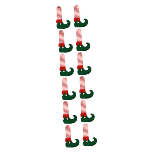 IMIKEYA 12 STK Tisch- und Stuhlfußabdeckung für Weihnachten Tischbeinsocken Ärmel für Tischfüße Weihnachts stuhlhussen weihnachtsstuhlbezüge Schreibtisch fußriemen Stuhlfußschützer von IMIKEYA