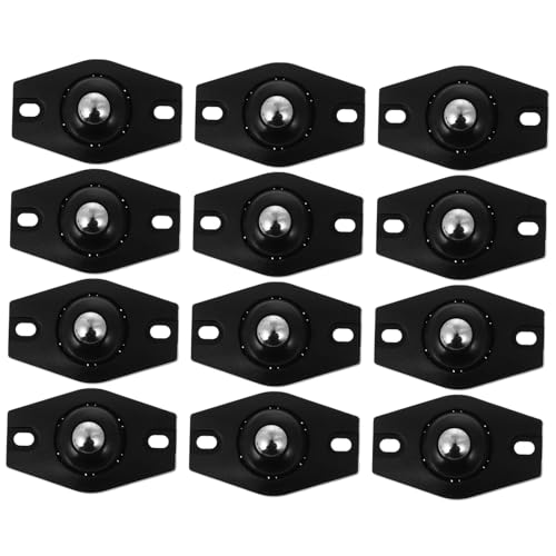 IMIKEYA 12 Stück Teiliges Selbstklebende Drehbare Mini lenkrollen für Aufbewahrungsboxen und Möbel Geräuscharm Strapazierfähig Vielseitig Einsetzbar für Haushalt und Büro von IMIKEYA