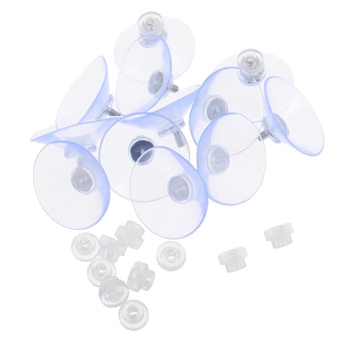 IMIKEYA 12 Stück Teiliges Transparente PVC Saugnäpfe mit Schraube und Mutter Starke Runde Saugnapf Pads für Fenster Bad Auto Vielseitige Haken zur Sicheren Aufhängung und Organisation IMIKEYA 12 Stück Teiliges Transparente PVC Saugnäpfe mit Schraube und Mutter Starke Runde Saugnapf Pads für Fenster Bad Auto Vielseitige Haken zur Sicheren Aufhängung und Organisation von IMIKEYA