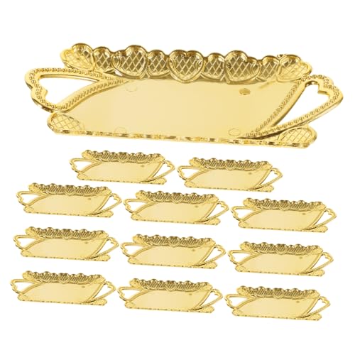 IMIKEYA 12 Stück getrocknete Fruchtplatte mit Tablett Vorspeisenteller dekorativer Servierteller Süßigkeiten-Servierplatten Obstteller Servierschale Snacks Teller pp Golden IMIKEYA 12 Stück getrocknete Fruchtplatte mit Tablett Vorspeisenteller dekorativer Servierteller Süßigkeiten-Servierplatten Obstteller Servierschale Snacks Teller pp Golden von IMIKEYA