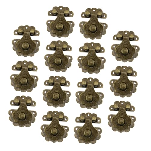 IMIKEYA 14 Stück Teiliges Vintage Eisenschloss Riegelschloss für Holzbox Schrankkasten Retro stil Robustes Zubehör für Schmuckkasten Werkzeugkiste von IMIKEYA