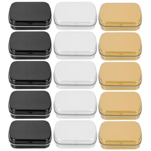 IMIKEYA 15 Stück Teiliges Kleine Rechteckige Blechdosen mit Deckel Mini Metalldosen aus Rostfreiem Weißblech Vielseitige Aufbewahrungsboxen für Schmuck Süßigkeiten und Kleinteile IMIKEYA 15 Stück Teiliges Kleine Rechteckige Blechdosen mit Deckel Mini Metalldosen aus Rostfreiem Weißblech Vielseitige Aufbewahrungsboxen für Schmuck Süßigkeiten und Kleinteile von IMIKEYA